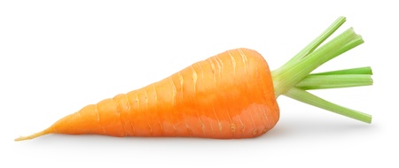 Carrot isolated on whiteの写真素材