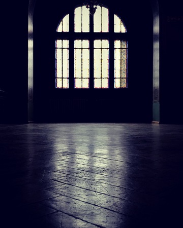 Dark windowの写真素材