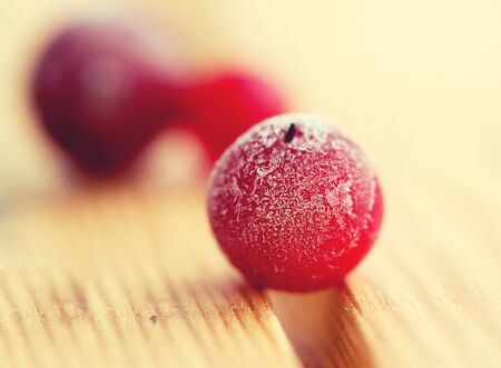 Frozen redの写真素材