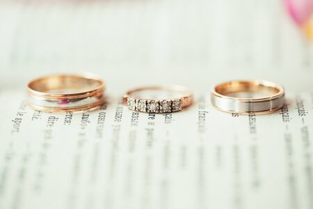 letters in wedding dayの写真素材