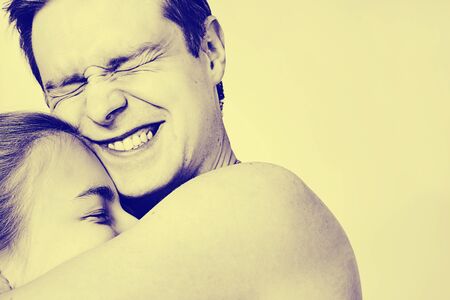 emotions - portrait with perfect space for textの写真素材