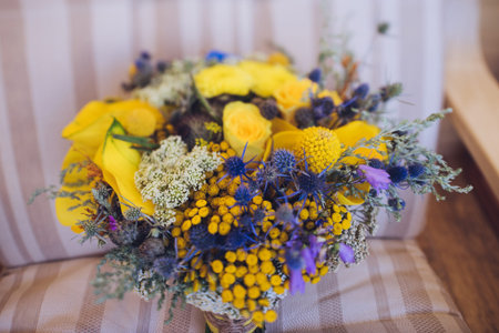 beautiful wedding bridal bouquet.の写真素材