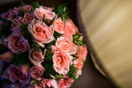 beautiful wedding bridal bouquet.の写真素材