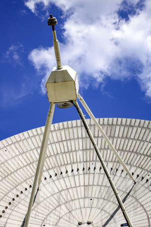 Radio telescopic antenna round, radio astronomy observatoryの写真素材