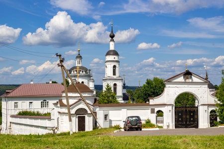 MALOYAROSLAVETS, RUSSIA - JULY 2015: Svyato-Nikolskiy Chernoostrovskiy convent monastery in...