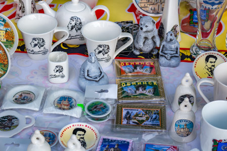 OBNINSK, RUSSIA - JULY 28, 2017: Festival of Folk Art and Crafts. Fair of Craftsのeditorial素材