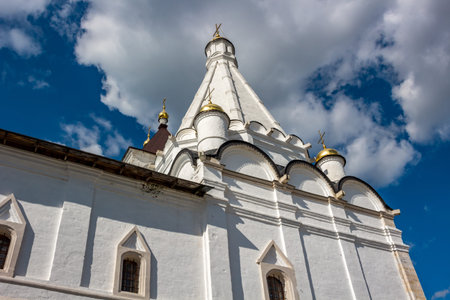 SERPUHOV, RUSSIA - AUGUST 2017: Vvedensky Vladychny Convent (Vvedenskiy Vladychnyi monastyr) in...