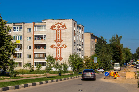 Balabanovo, Russia - August 2018: View of the urban development of the city of Balabanovoのeditorial素材