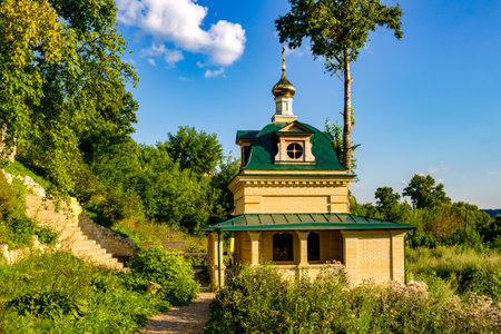 Chapel of St. Nicholas the Wonderworker on the Nikolsky spring in Rusinovo. Kaluzhskiy region,...
