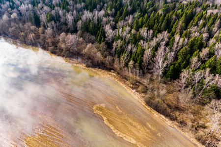 Flooding of floodplain agricultural fields during spring floods