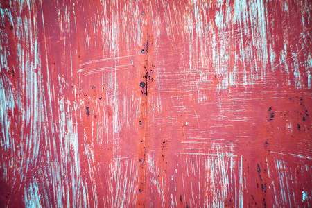 Piece  metal background with scratches. Grunge metal texture with color scratched and rust