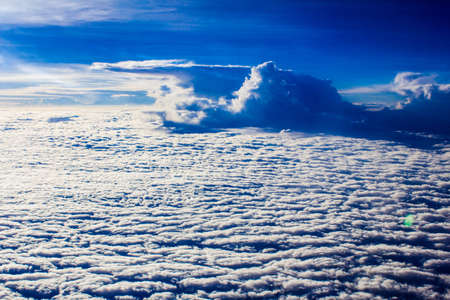 Blue sky and white clouds の写真素材