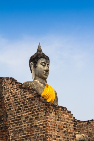 Old Buddha, Ayutthayaの写真素材