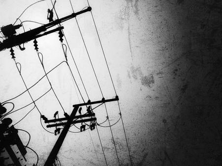 High-voltage power system in Thailandの写真素材