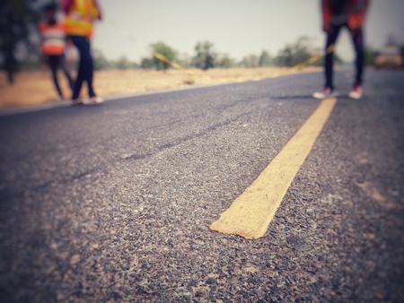 Exploring roads for design in Thailand, blurred imagesの写真素材