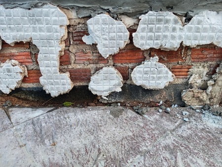 Cement conditions do not fill the tiles. Cause the tiles do not stick to the floor or wall