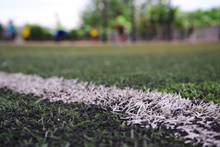 Futsal field in Thailand, blurred picturesの写真素材