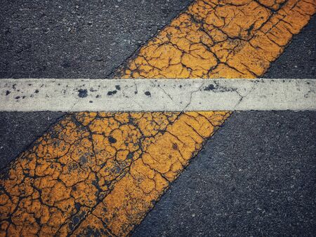 Traffic line paint in Thailand