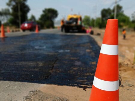 Repair work of roads for safe traffic(prime coat)