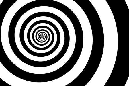 Circular revolving line With alternate black and white colors