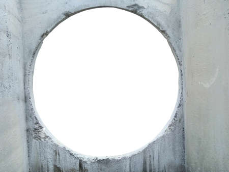 Picture hole for reinforced concrete wall of manhole and sewer