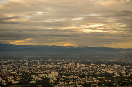city at twilightの写真素材