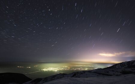 Night Sky in Motionの写真素材