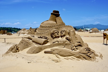 2011 Fulong Sand Sculpture Festival on May 31,Taiwanのeditorial素材