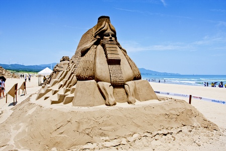 2011 Fulong Sand Sculpture Festival on May 31,Taiwanのeditorial素材
