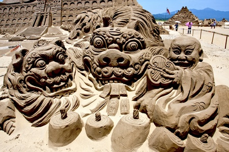 2011 Fulong Sand Sculpture Festival on May 31,Taiwanのeditorial素材