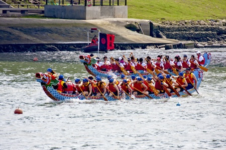 Taipei-June 5-Dragon boat Festival on June 5,2011 in Taiwanのeditorial素材
