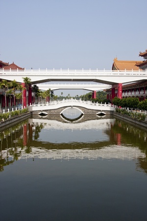Beautiful ancient temple in the corner of Tainan Cityの写真素材