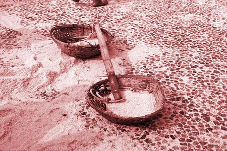 SALT MINE in a carrying poleの写真素材