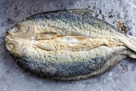 dried salted milk- fish preserved through salting