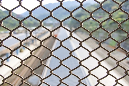 Chain Fence as background and texture