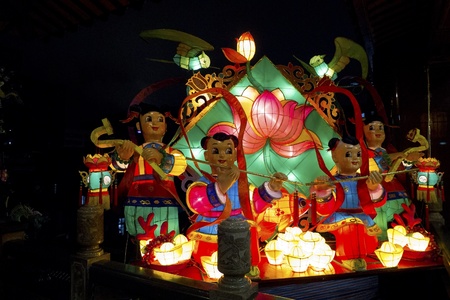 Taipei - January 22: Chinese lantern Festival for celebrating the Chinese Lunar New Year on January 22 , 2012 in Taiwanのeditorial素材
