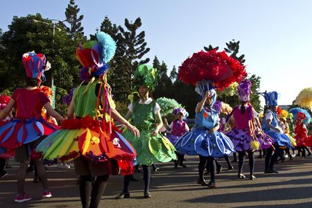 TAIPEI,TAIWAN -October 20,2012:Unidentified Dream Carnival dancer -street parade during the event of...