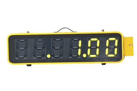 digital sport hourmeter isolatedの写真素材