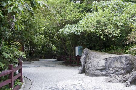 Landscaped Formal Garden. Park.の写真素材