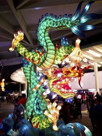 TAIPEI - MARCH 01: novel Chinese lanterns light up celebrating LANTERN Festival, known as Yuanxiao Festival, on MARCH 01, 2013 in TAIPEI, TAIWAN. It held annually in January of Lunar calendar.のeditorial素材