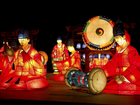 TAIPEI - MARCH 01: novel Chinese lanterns light up celebrating LANTERN Festival, known as Yuanxiao Festival, on MARCH 01, 2013 in TAIPEI, TAIWAN. It held annually in January of Lunar calendar.のeditorial素材