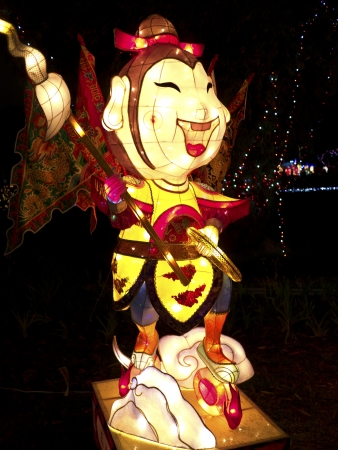 TAIPEI - MARCH 01: novel Chinese lanterns light up celebrating LANTERN Festival, known as Yuanxiao Festival, on MARCH 01, 2013 in TAIPEI, TAIWAN. It held annually in January of Lunar calendar.のeditorial素材