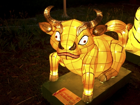 TAIPEI - MARCH 01: novel Chinese lanterns light up celebrating LANTERN Festival, known as Yuanxiao Festival, on MARCH 01, 2013 in TAIPEI, TAIWAN. It held annually in January of Lunar calendar.のeditorial素材