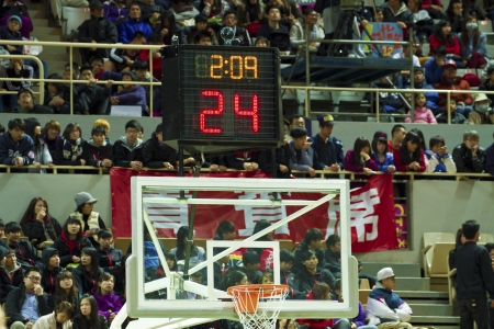 basketball board with counter at court indoorのeditorial素材