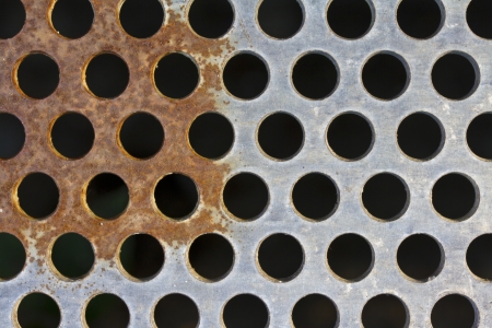 Background of metal diamond plate in silver colorの写真素材