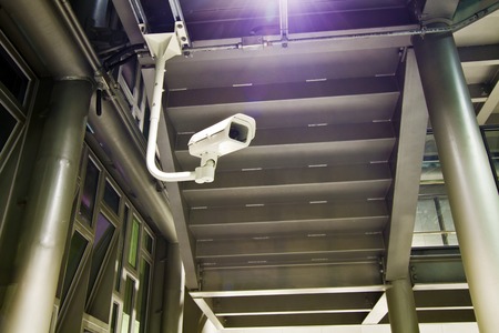 CCTV camera. Security camera on the ceiling. Private property protection.の写真素材