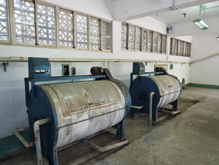 Taipei, Taiwan - JULY 29, 2015: laundry in Jing-Mei Human Rights Memorial and Cultural Park ,it was Jingmei Military Detention Centre for political dissidents during the White Terror period.のeditorial素材