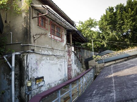 Taipei, Taiwan - JULY 14, 2015: building in Treasure Hill village ,it was founded by the Kuomintang military veterans at the end of 1940's .のeditorial素材