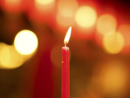 beautiful view of chinese tradition sacred candlesの写真素材