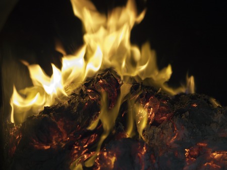 The tradition of burning paper gold, paper money believed the Chinese for ancestor worship...